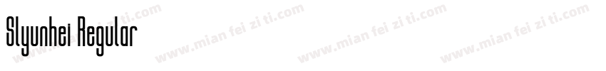 Slyunhei Regular字体转换